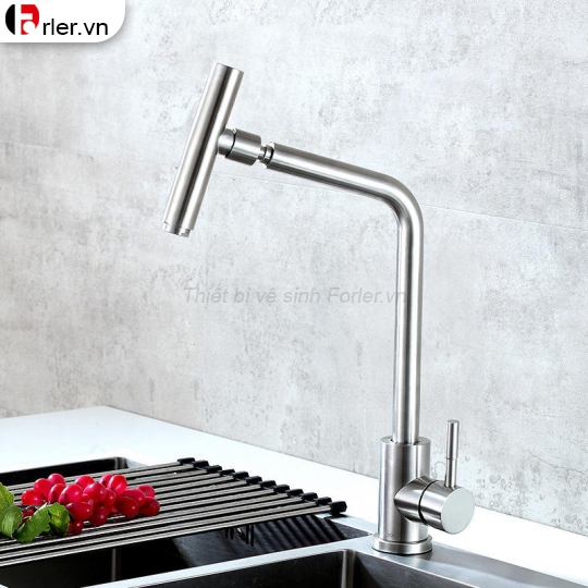 Vòi Rửa Chén Bát Nóng Lạnh Inox 304 Mờ (VRC50) Forler