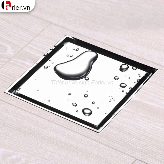 Phễu Sàn Vuông Inox 304 - Bóng 10x10 FORLER